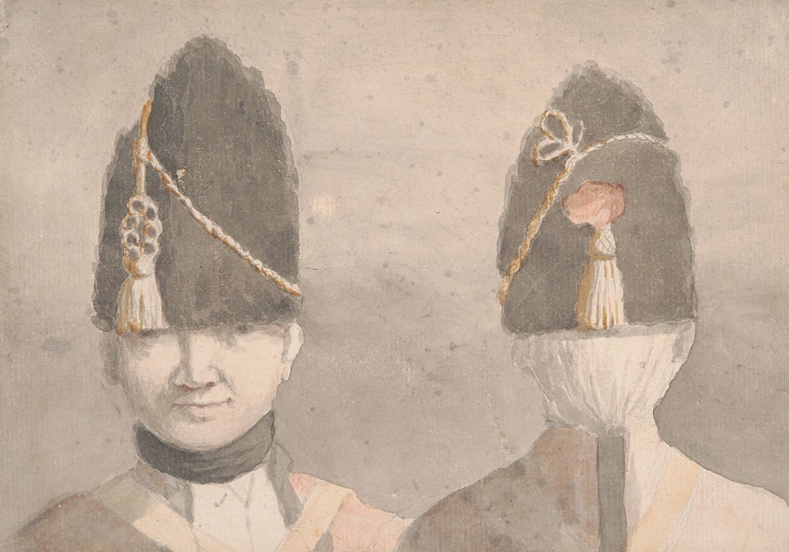 Soldier's Head; front and back by Джордж Данс — digital art print download