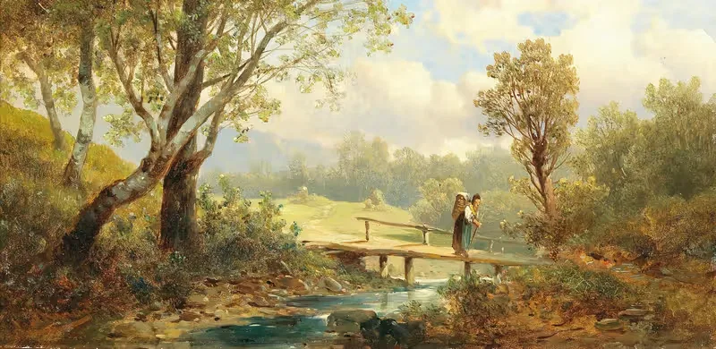 Landscape in the Upper Austria by Josef Thoma — digital art print download