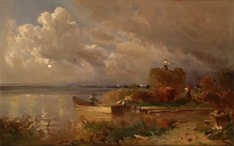 Ernte am Chiemsee by Joseph Wopfner — digital art print download