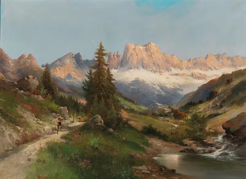 In the Dolomites by Karl Kaufmann — digital art print download