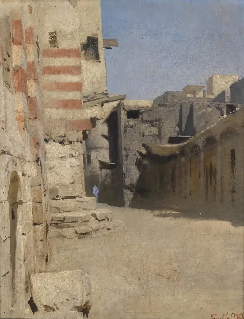 Straße Birket el-Kherum in Kairo — Leopold Carl Müller