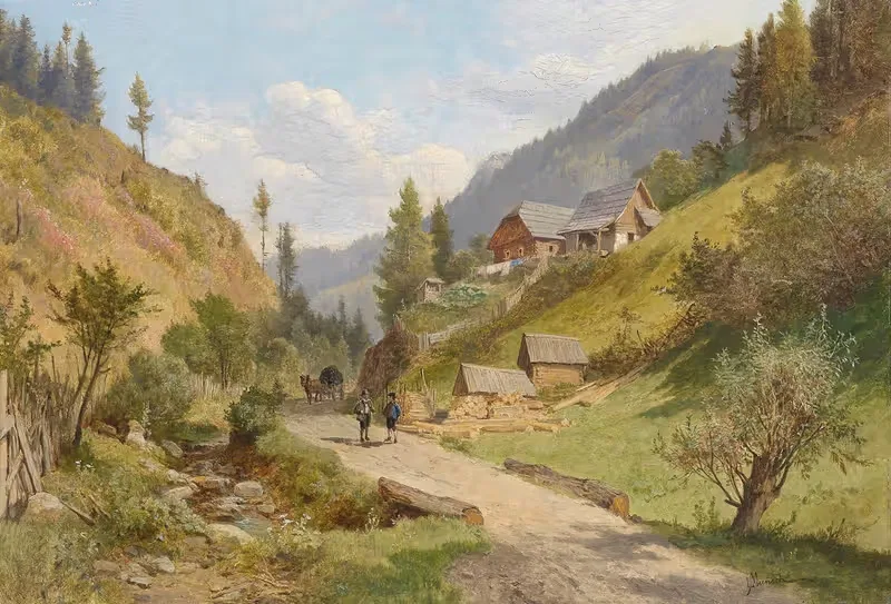 Landschaft in Niederösterreich — Leopold Munsch