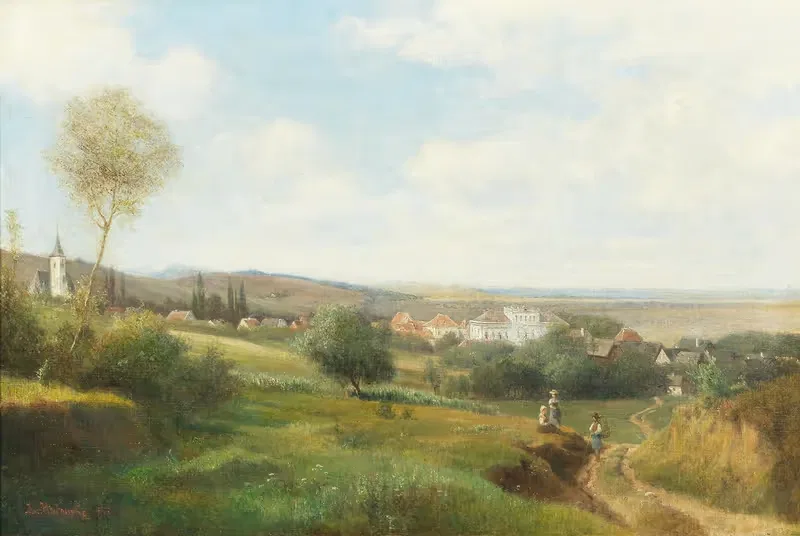 View of Zeiselmauer-Wolfpassing near Tulln — Ludwig Halauska