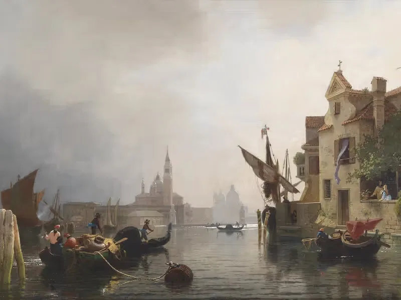 Венецианское каприччио by Людвиг Мейкснер — digital art print download