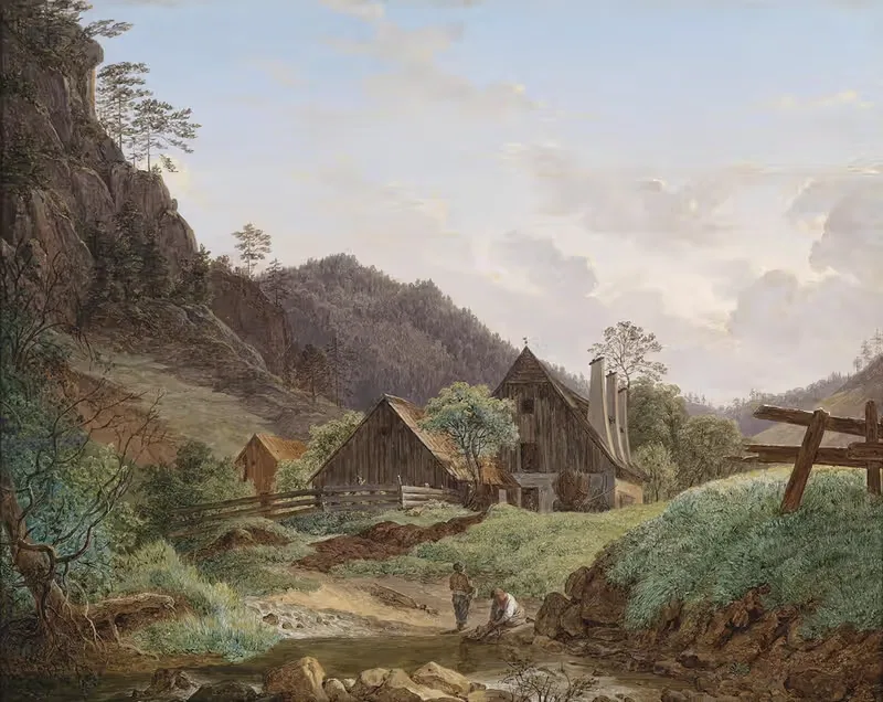 Железный молот в Гутенштейне by Маттиас Рудольф Тома, 1832 — digital art print download