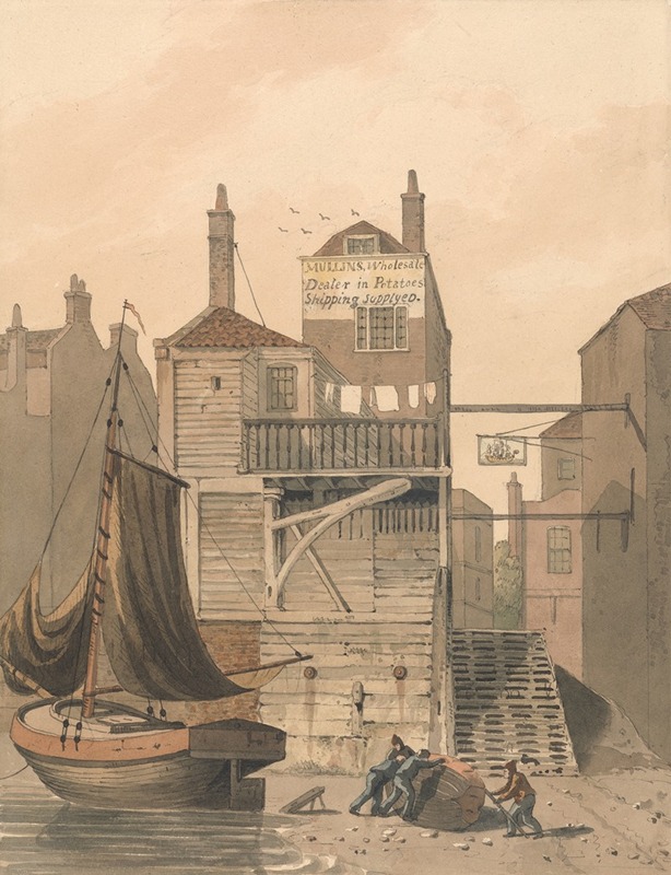 Shadwell by the Ship Inn by Джордж Шепхард — digital art print download