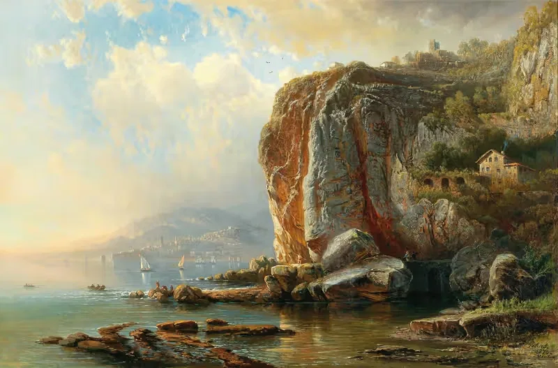 On the Coast of Menton — Pieter Franciscus Peters