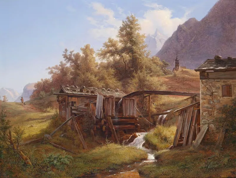 Alte Mühle im Thale bei Berchtesgaden — Robert Kummer