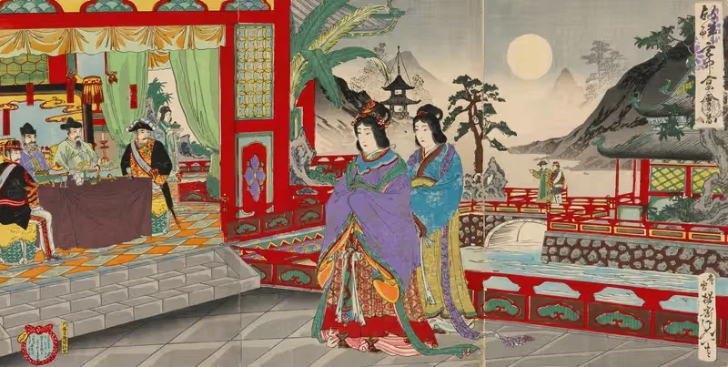 Banquet inside the Korean Royal Palace — Watanabe Nobukazu