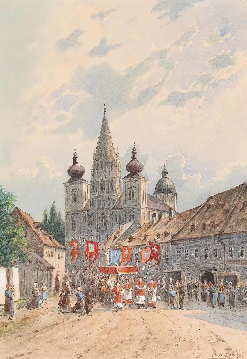 Corpus Christi procession in Maria Zell — Vincenz Havlicek