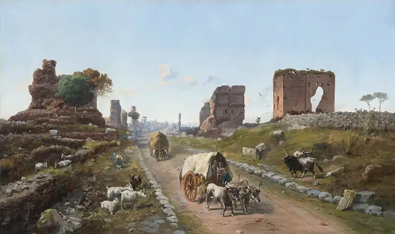 Via Appia all'altezza del IV Miglio — Vincenzo Giovannini