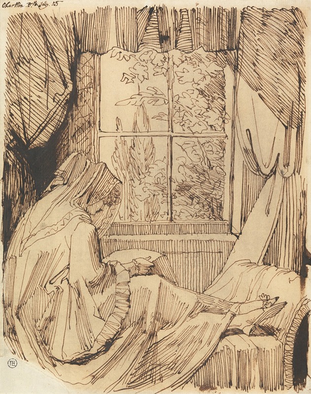 Woman Reading, Seated Before a Window by Генри Фюссли, 1805 — digital art print download