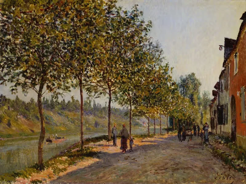 June Morning in Saint-Mammès — Alfred Sisley