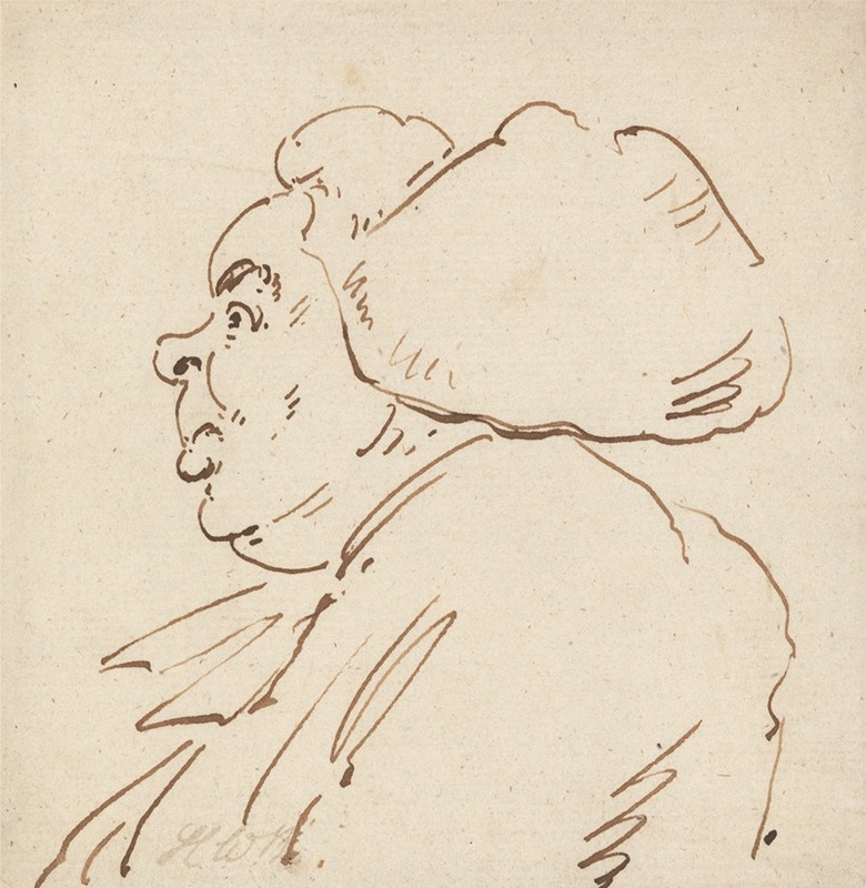 A Double-chinned Man by Henry William Bunbury — digital art print download