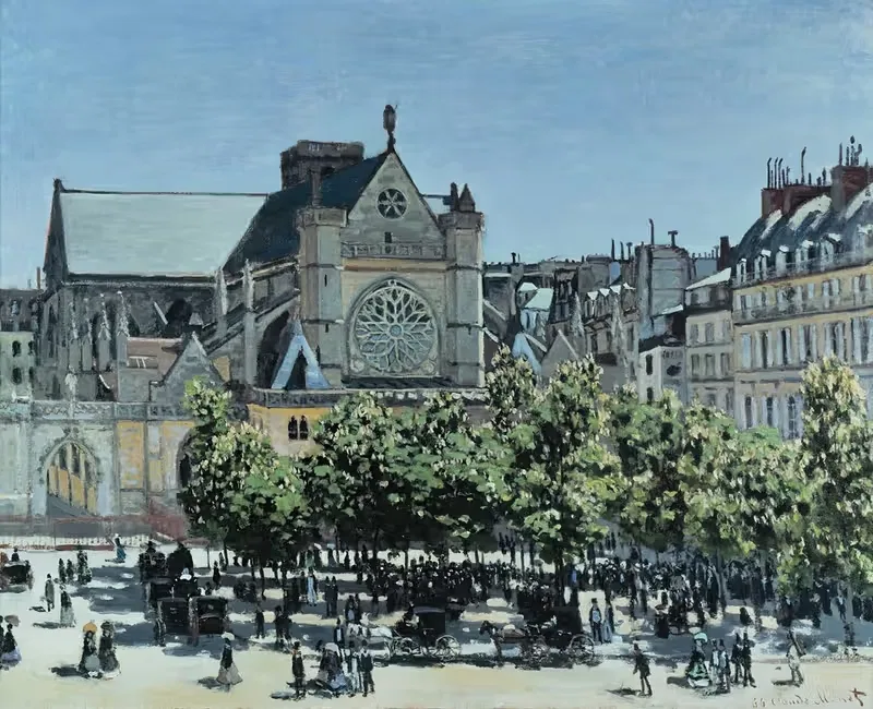 St. Germain l'Auxerrois by Claude Monet, 1867 — digital art print download