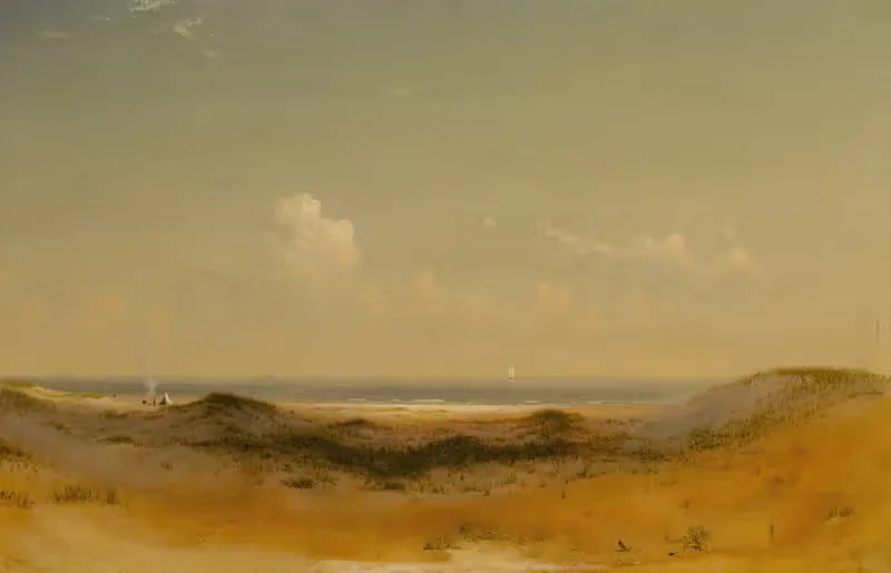 A Glimpse of the Sea — Dwight William Tryon