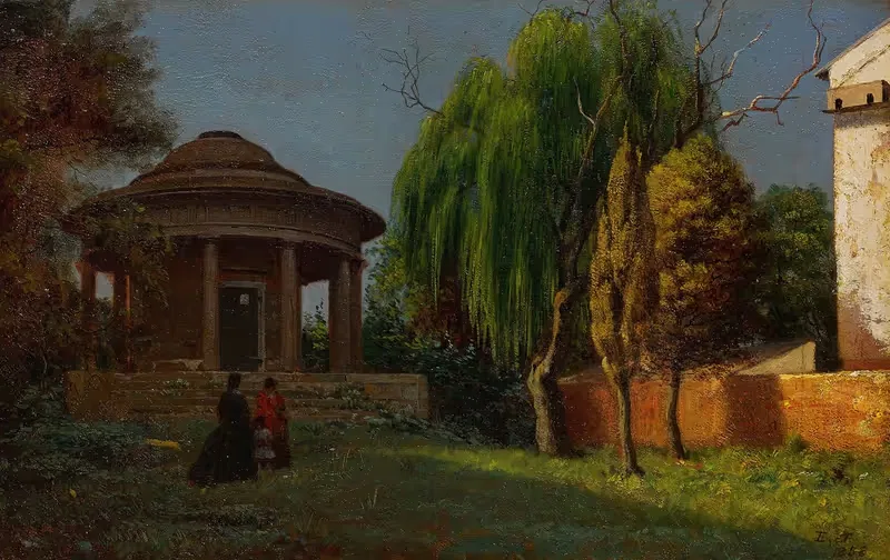 Scene Associated with Mount Vernon by Eastman Johnson, 1858 — digital art print download