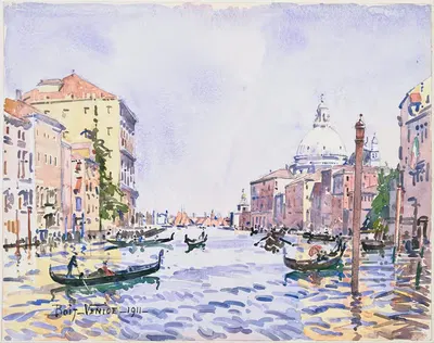 Венеция, полдень на Гранд-канале by Эдвард Дарли Боит, 1911 — digital art print download
