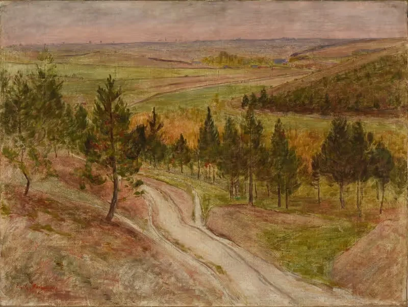 Près Semide (Ardennes) Paysage de semide (Ardennes) — Émile Barau