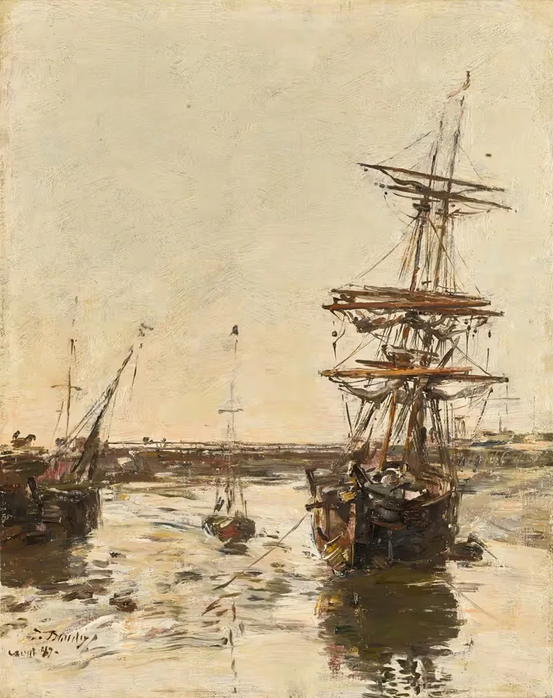 Avant-port de Trouville — Eugène Boudin