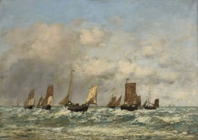Берк; отправление лодок by Южен Буден, 1890 — digital art print download