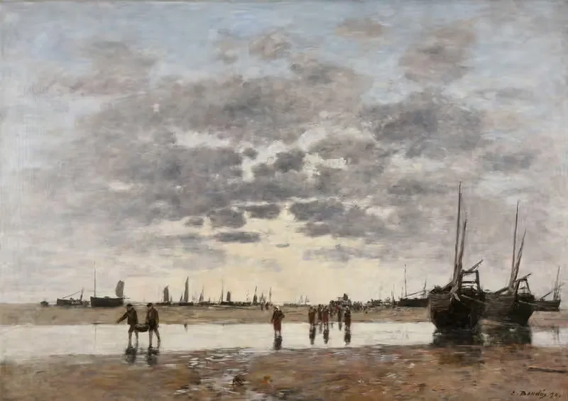 Берк; возвращение лодок by Южен Буден, 1890 — digital art print download