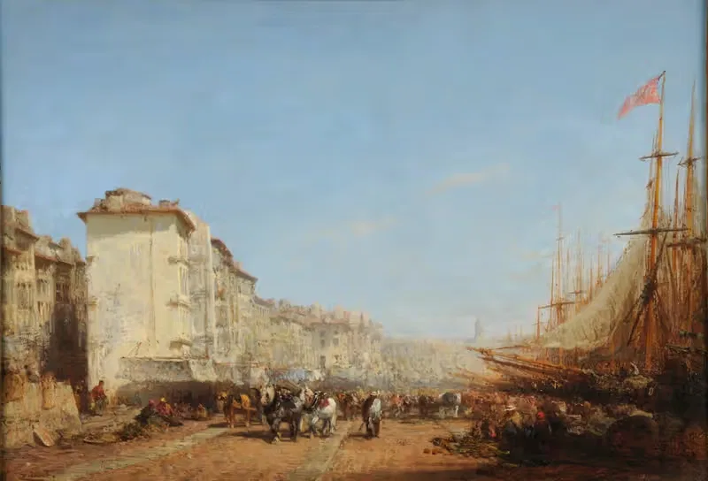 Marseille, le vieux port — Félix Ziem