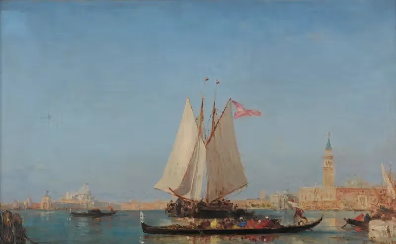 Venise; l'entrée du Grand Canal — Félix Ziem