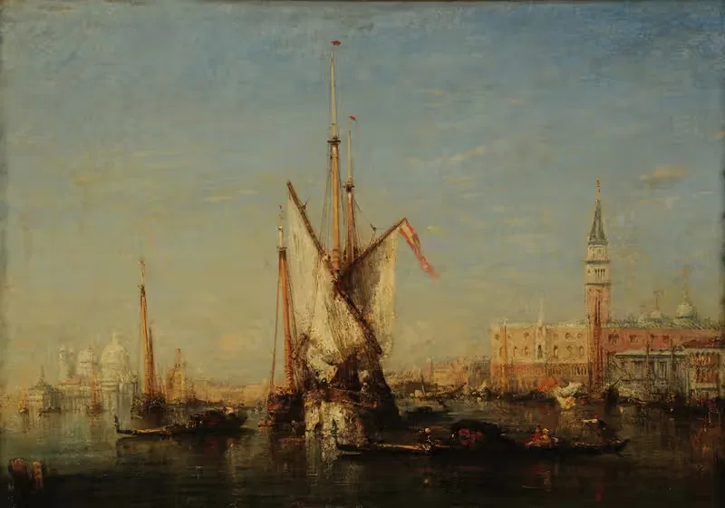Venise; vue sur San Giorgio — Félix Ziem