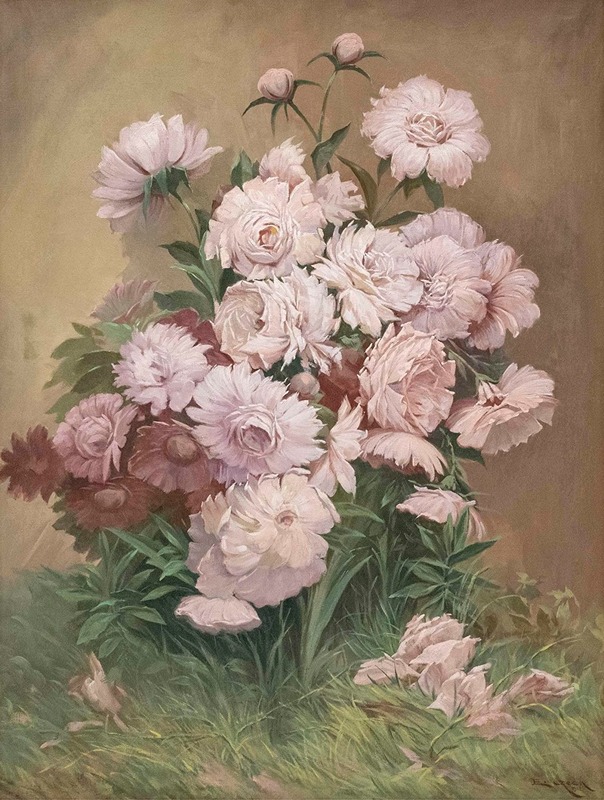 Blumenstück mit Pfingstrosen by Emil Czech, 1912 — digital art print download