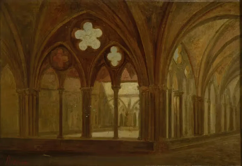 Le Cloître de Saint-Nicaise by François Clovis Hécart-Gaillot — digital art print download
