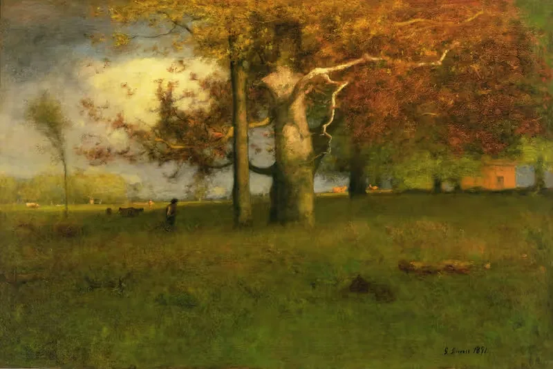 Ранняя осень, Монтклер by Джордж Иннес, 1891 — digital art print download