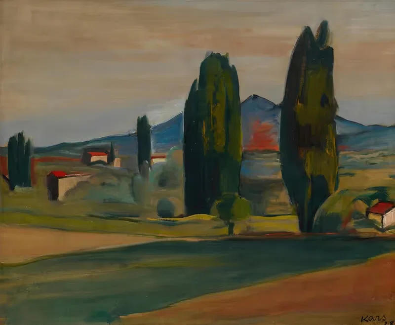 Près de Vaison (Vaucluse) by Georges Kars, 1928 — digital art print download