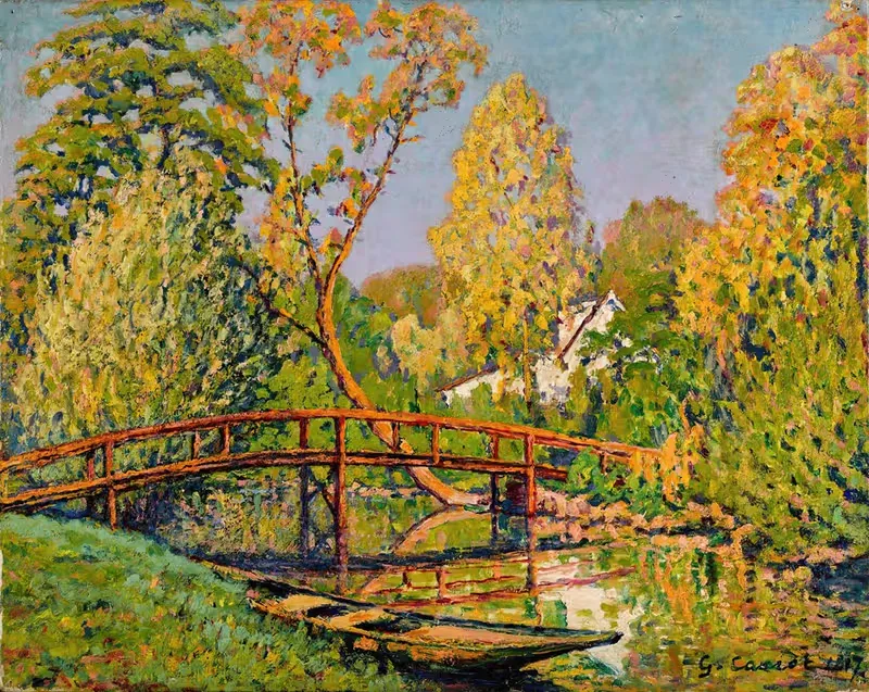 Пери́ньи, мост через Иер by Гюстав Карьо, 1917 — digital art print download