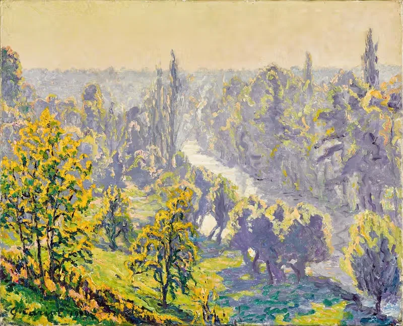 Перижьи, осень, утро на Иерре — Гюстав Карьо