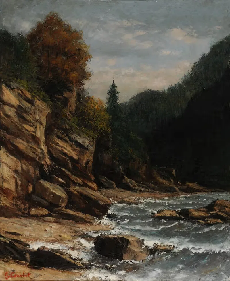 Bords du lac Léman by Gustave Courbet — digital art print download