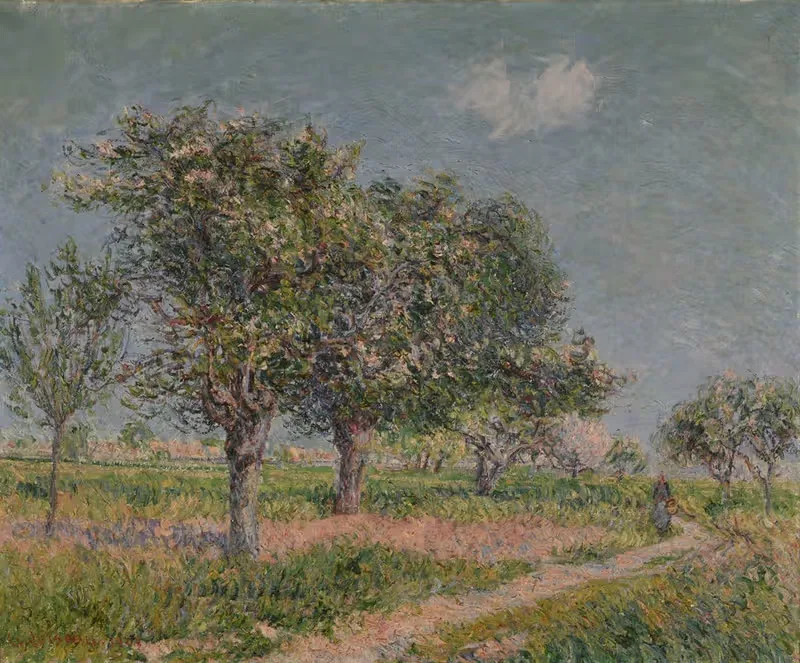 Pommiers en fleurs en Normandie — Gustave Loiseau