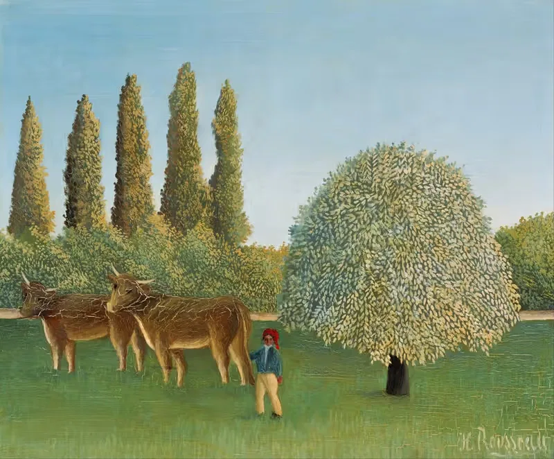 Луг (Пастбище) by Анри Руссо, 1910 — digital art print download