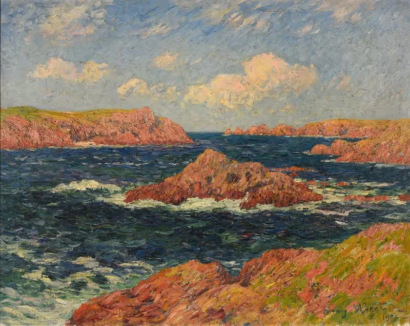 Остров Кереллек (Уэссан) by Генри Морет, 1901 — digital art print download