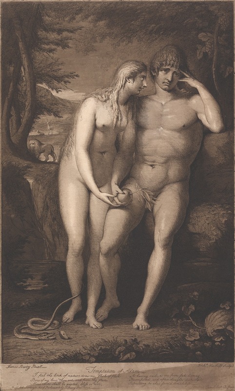 Temptation of Adam by Джеймс Барри, 1776 — digital art print download