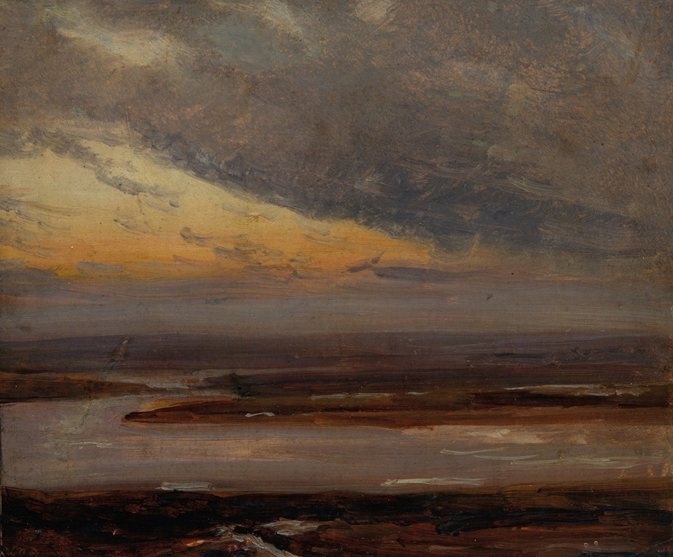 Study on the Elbe by Johan Christian Dahl — digital art print download