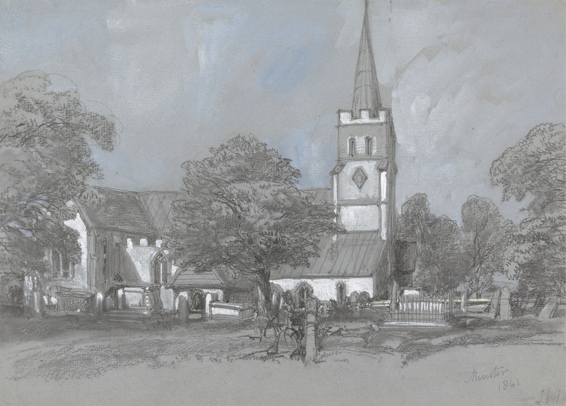 Minster by James Duffield Harding, 1861 — digital art print download