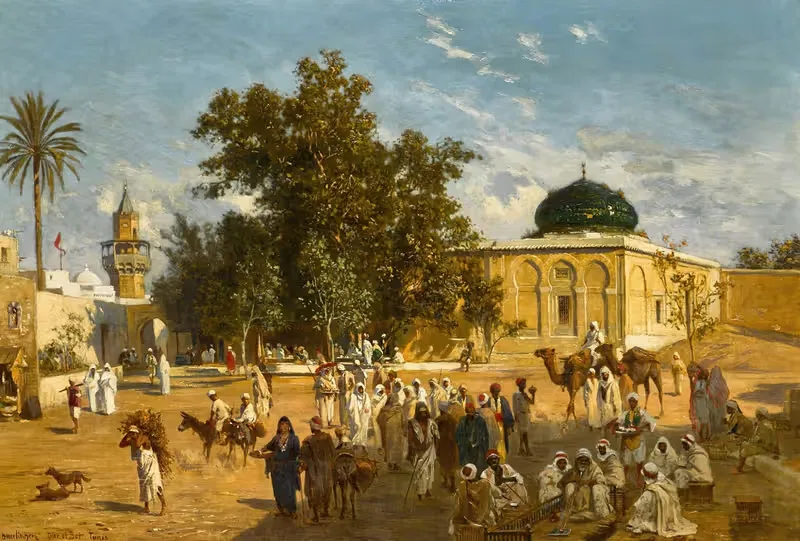 Dar el Ber, Tunis by Ludwig Hans Fischer — digital art print download