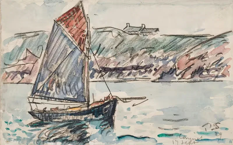 Конке, парусник by Поль Синьяк, 1929 — digital art print download