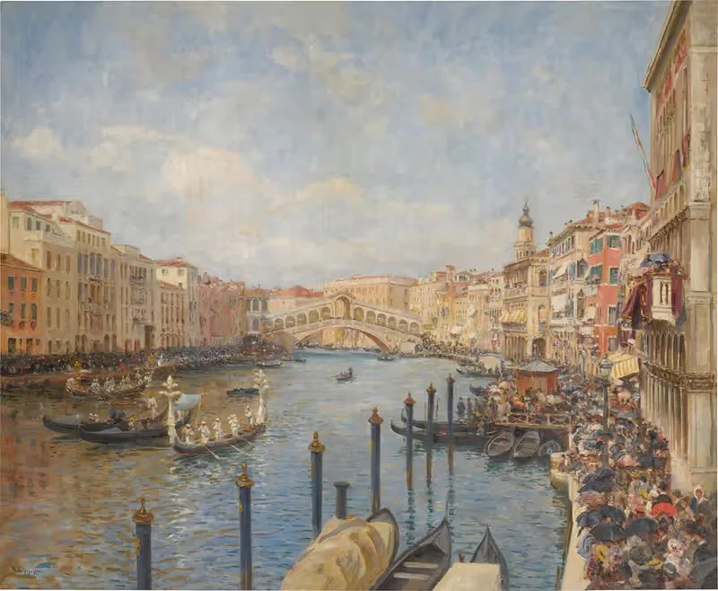 View of Venice during Carnival — Richard Lipps