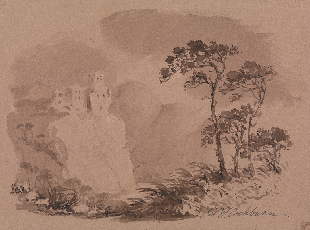 Italianate Landscape by Джеймс Паттисон Кокберн — digital art print download