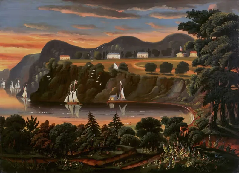 View of Hudson River at West Point — Thomas Chambers