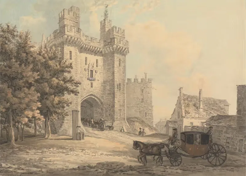 The Gateway of Lancaster Castle — Thomas Hearne