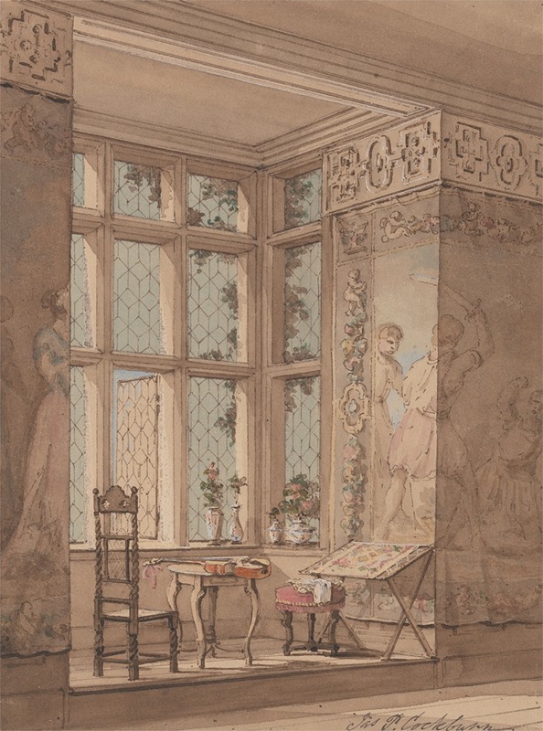 Tapestry-hung Room in Gothic Mansion — James Pattison Cockburn