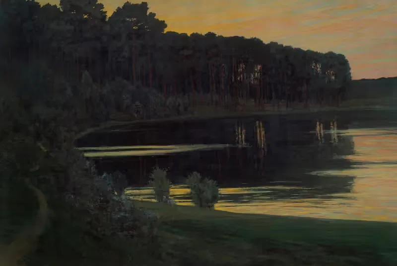 Lake Grunewald by Walter Leistikow, 1895 — digital art print download